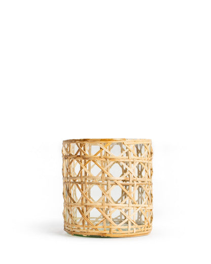 Mia Cane Candle Holder 4x4.25