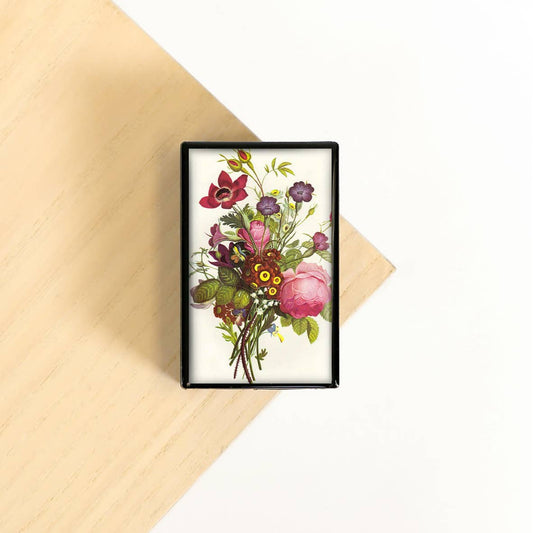 Vintage Botánico Repollo Rosa Pansy Jonqui l Caja de diapositivas