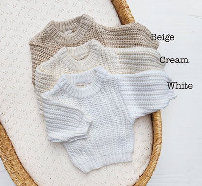 Chunky Knit Sweater Pastels