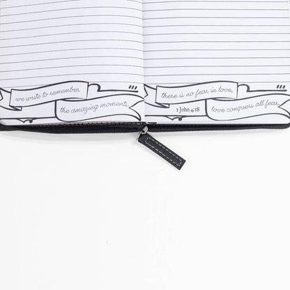 Divinity Boutique - Brown & Black Zippered Journal: Take Delight