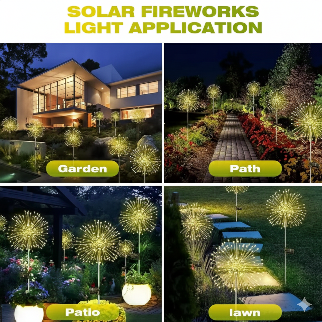 Solar Firework Garden Lights – Outdoor LED Decor