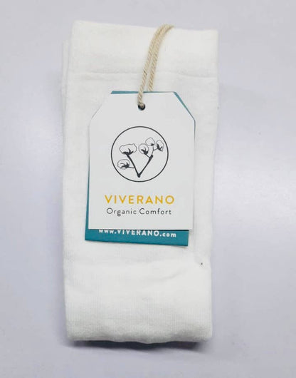 Viverano Organics - Fine Knit Baby Girl Tights (Floral Jacquard/ Organic Blend)