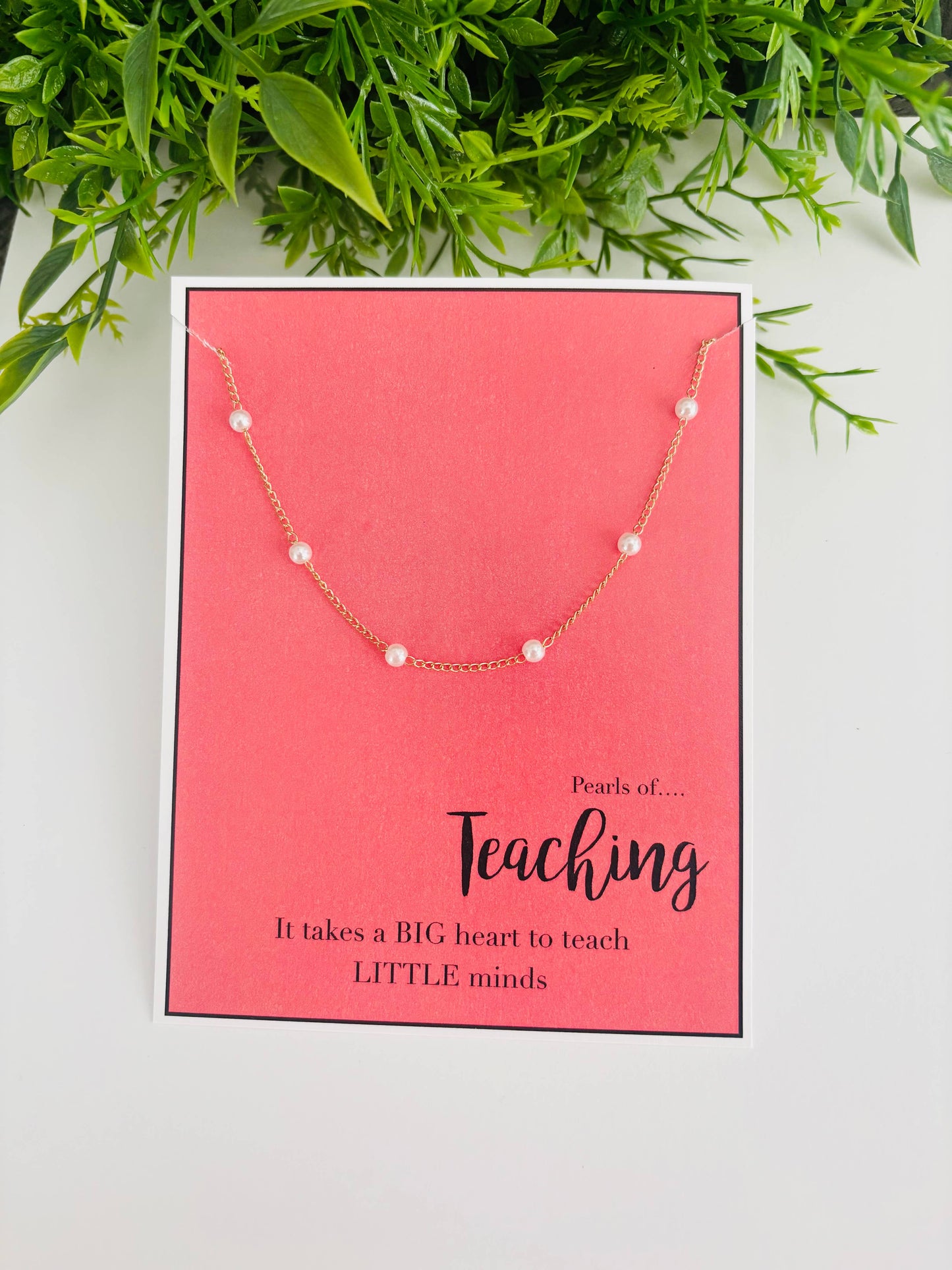 Agradecimiento al profesor; Collar de regalo para el profesor.