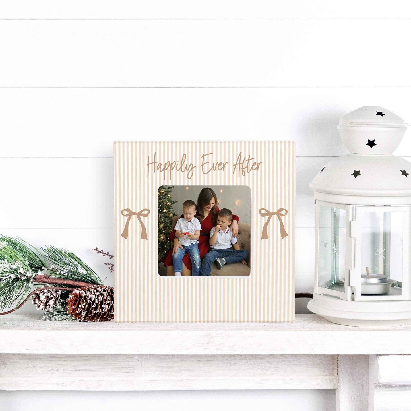Square Picture Frame - Bride | Wedding Gift | Bachelorette: White / Regular