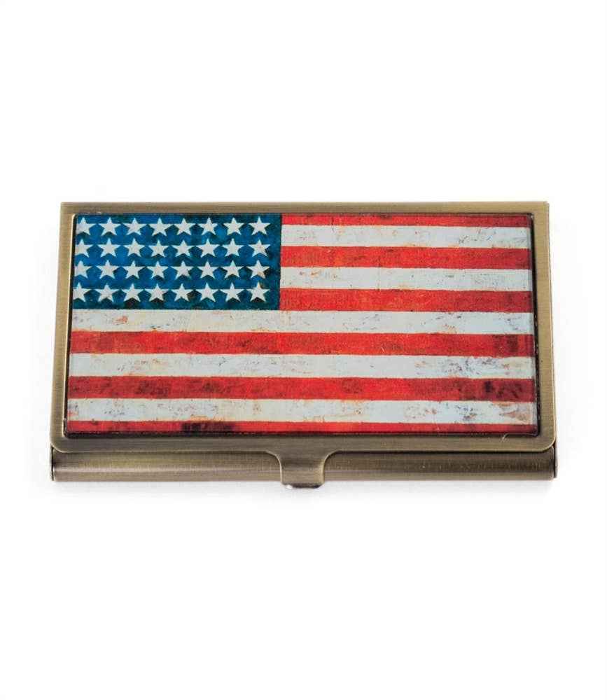 American Flag Card Case