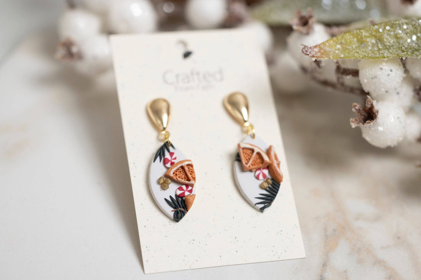 Holiday Season Petal Dangles