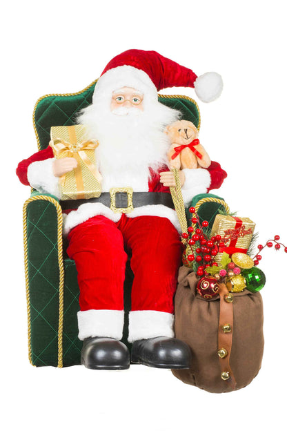 NEW-Red Armchair Santa