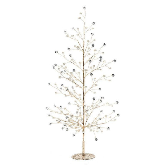 Pearl & Crystal Tree 21"