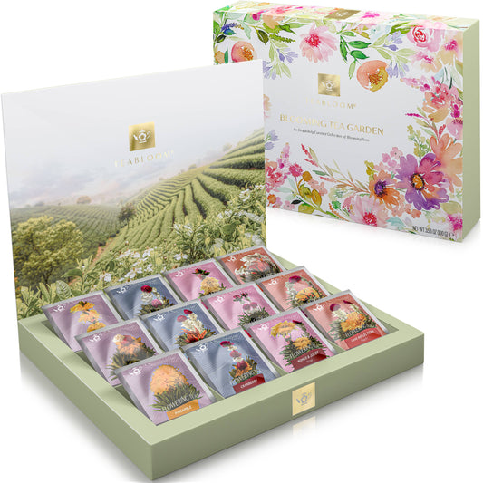 Caja de té floral Teabloom - Jardín de té en flor.