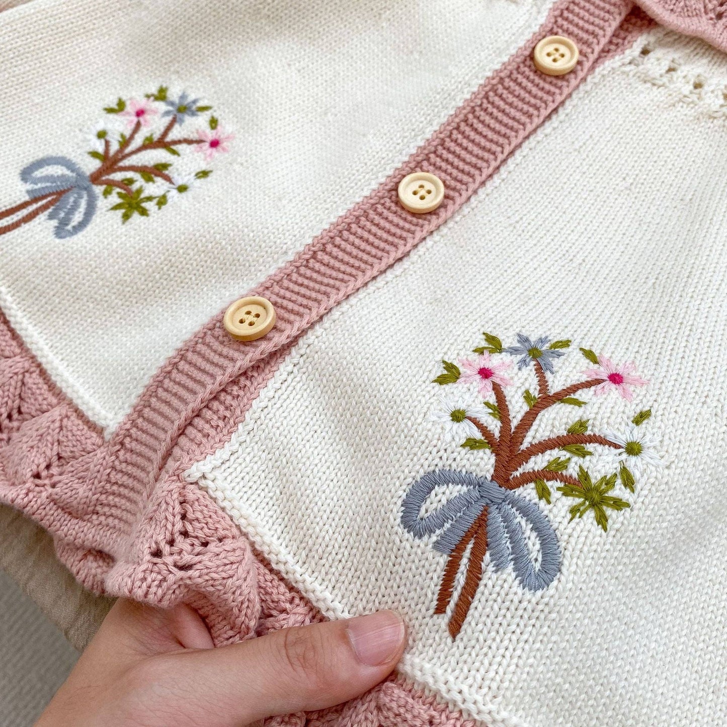 Baby Girl Embroidered Cardigan