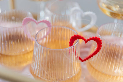 Retro Heart Drink Tags- Valentines drink tags