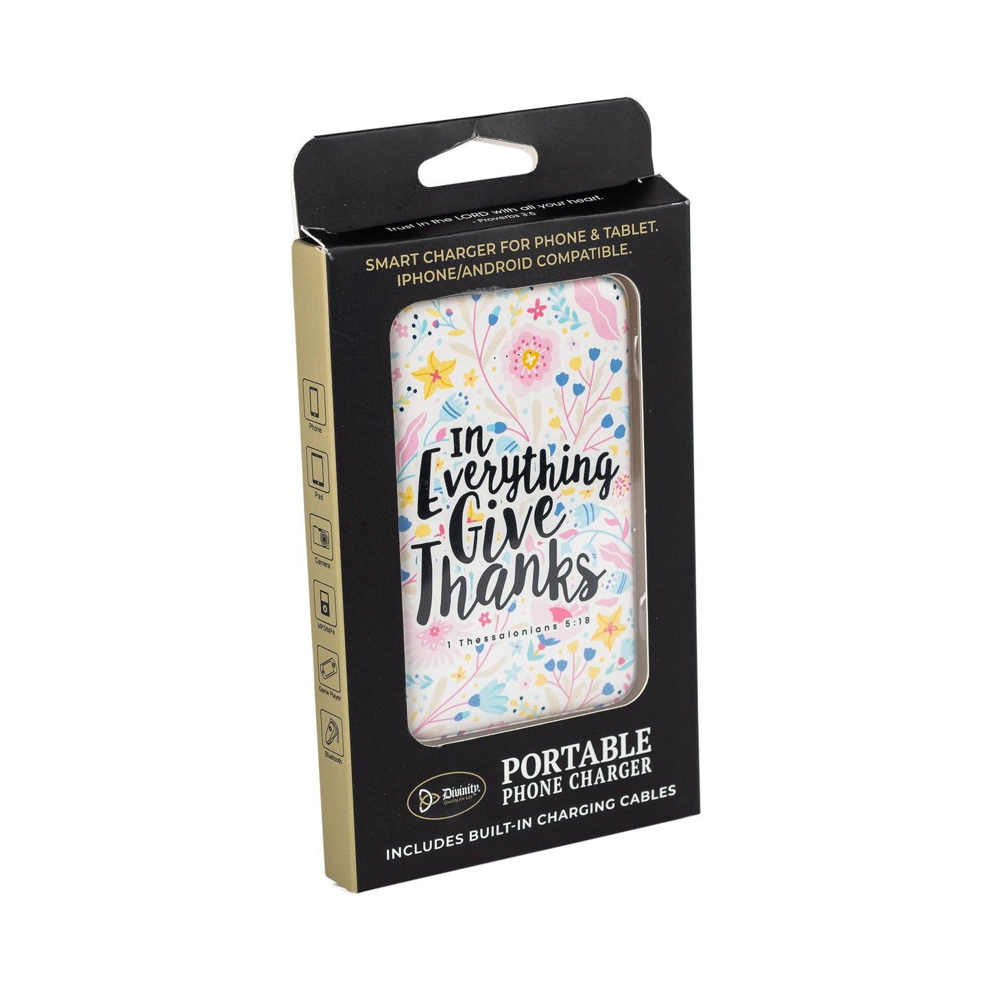Divinity Boutique - Power Bank - White - Give Thanks