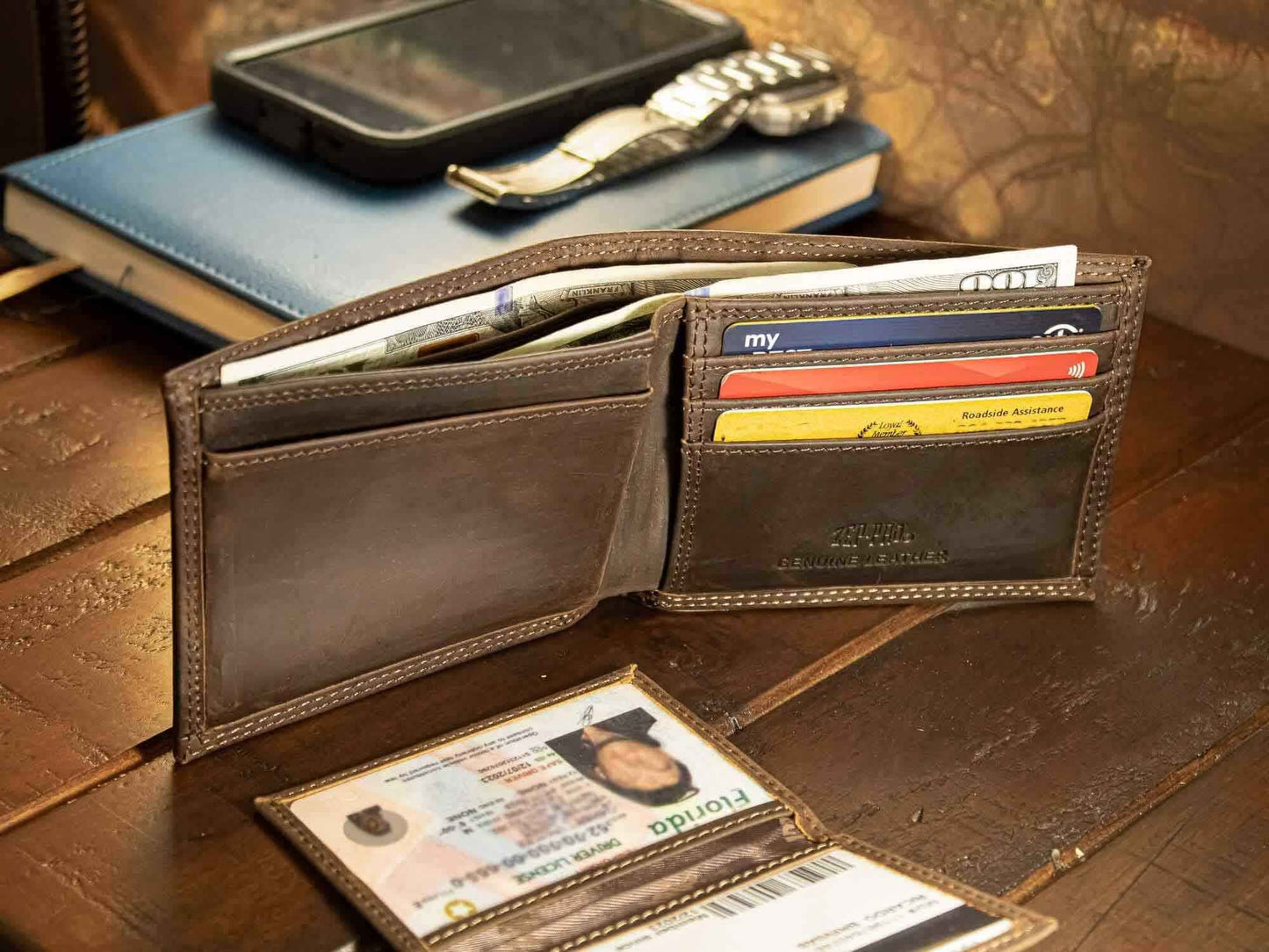 Cross Leather Bifold Wallet: Crazyhorse Brown