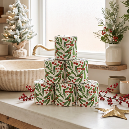 Stay Papier Holly Berry Bath Tissue - 4 Pack