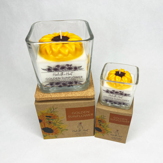 Golden Sunflower Soy Wax Candle