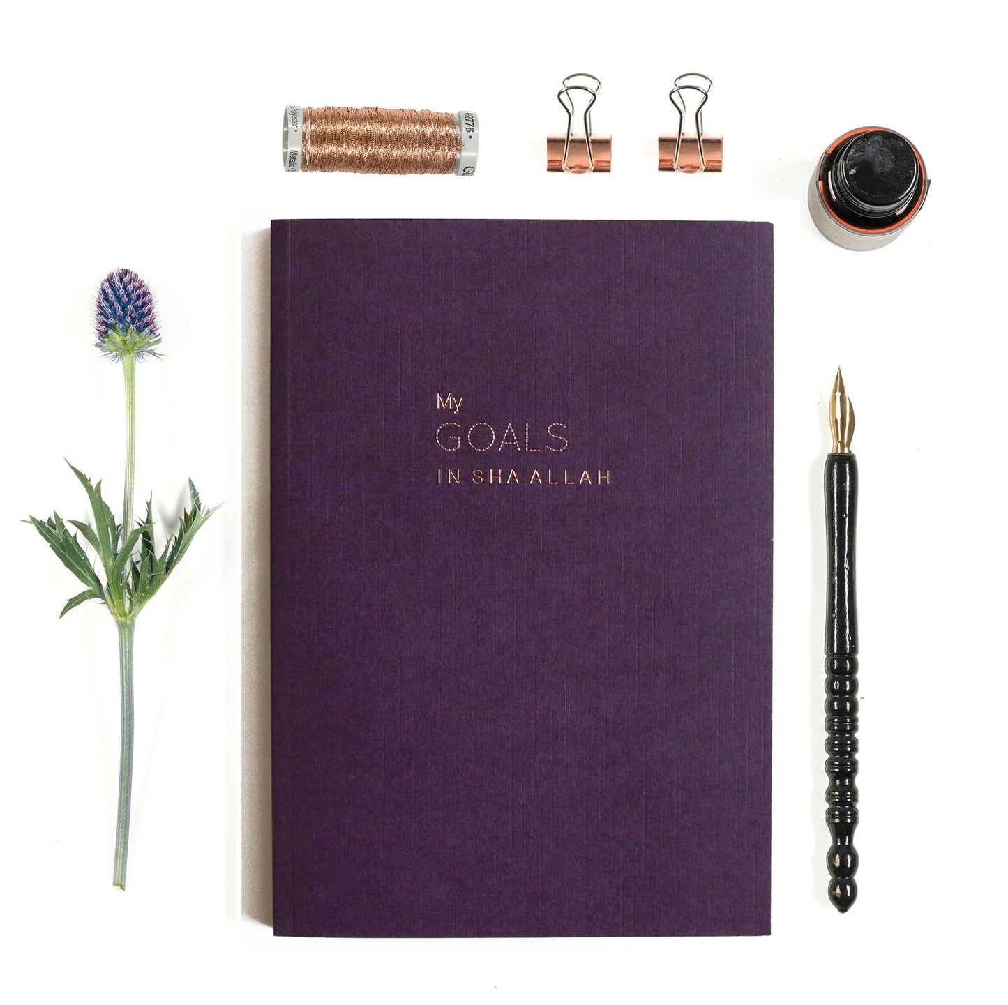 Islamic Moments - Rose Gold Hot Foiled Notebook, Planner