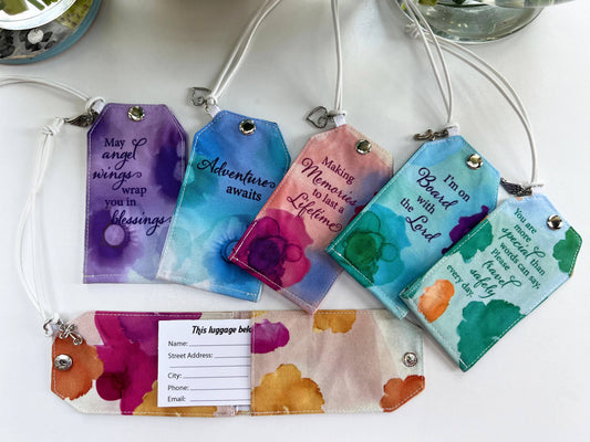 Travel with Faith Fashion Luggage Tags