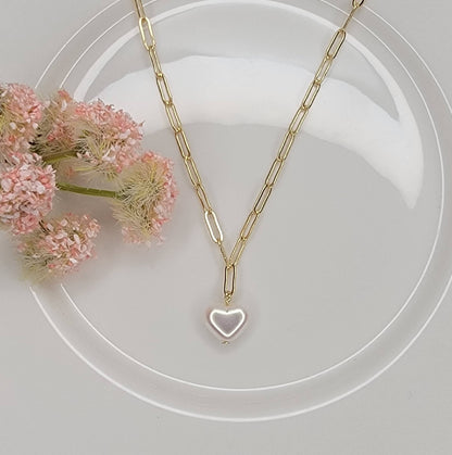AURORA HEART PEARL NECKLACE