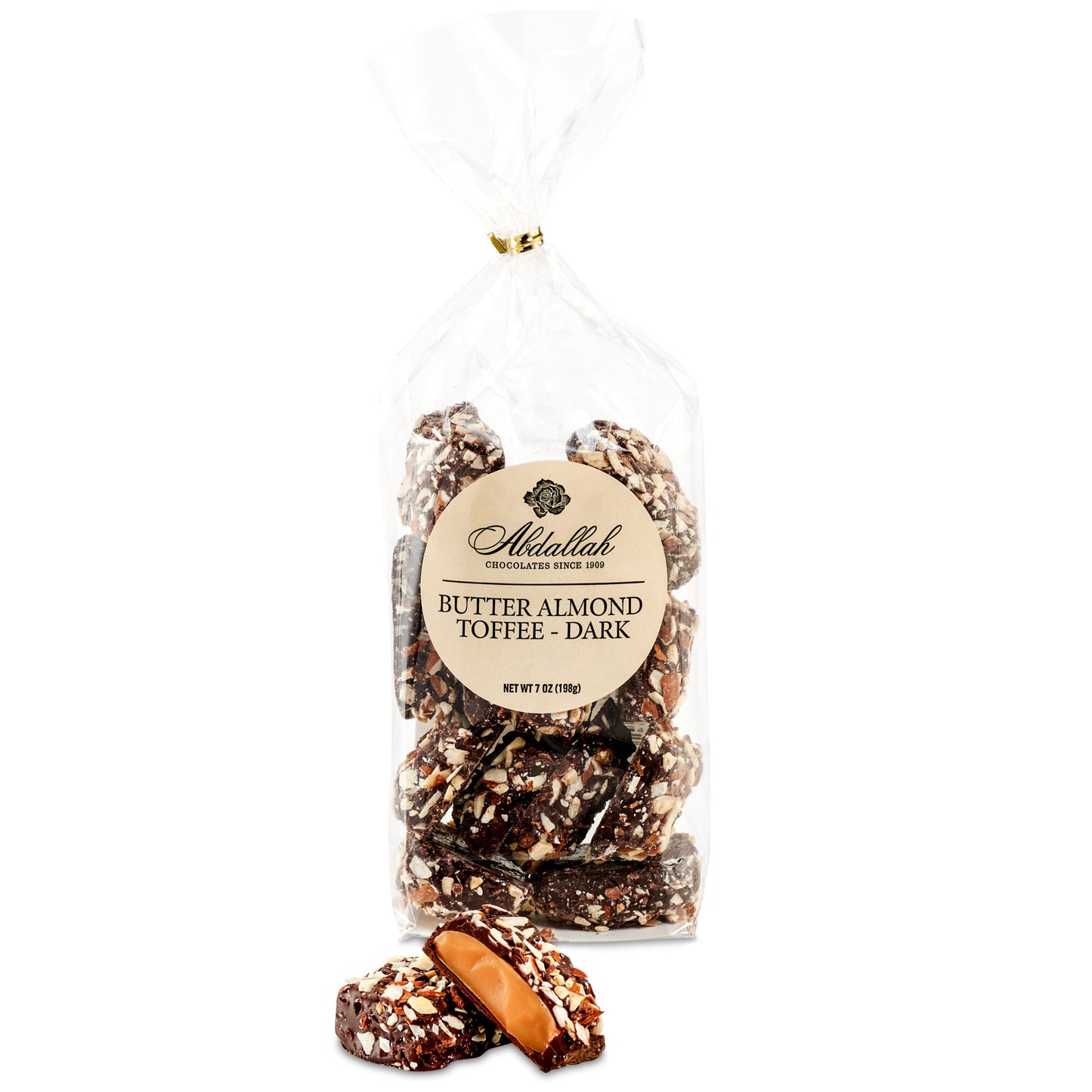 Butter Almond Toffee - Dark Chocolate 7 oz