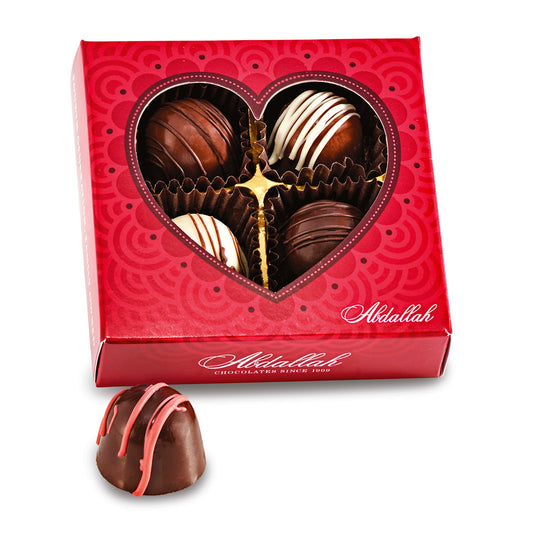 Mini whipping cream truffles - Valentines gift box 1.6 oz
