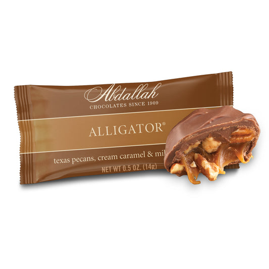 Alligator Texas Pecans- cream caramel - Milk Chocolate