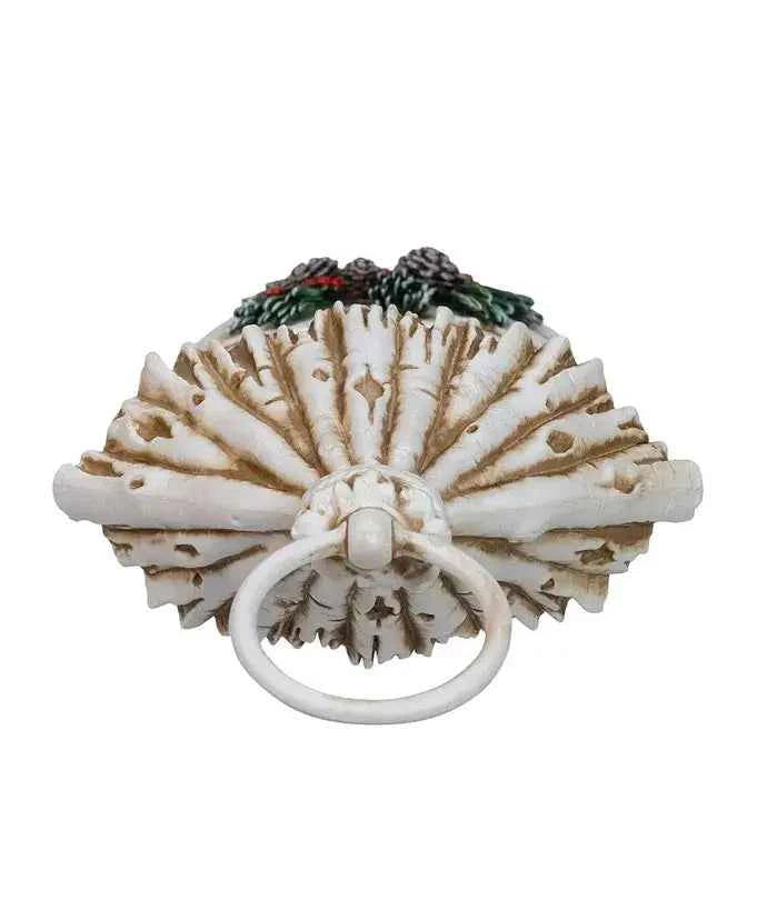 10.875" BO LED Cardinal Lantern+Spinning Water