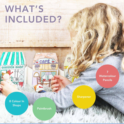 Cotton Twist - Colour Your Own High Street Kit With Watercolour Pencils