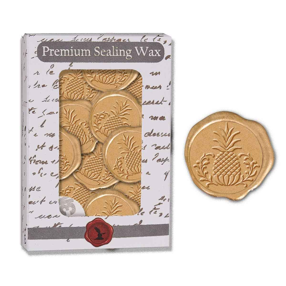 Pineapple Adhesive Wax Seal Stickers 1 1/4" - 25 Pk-*NEW*