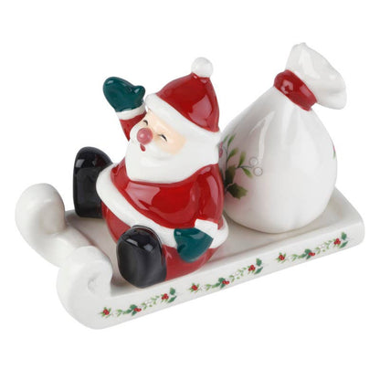 Winterberry Salt Pepper Santa Sled Giftbox
