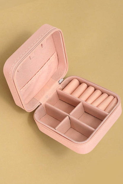 JEWELRY ORGANIZER TRAVEL BOX CASE | Fuchsia