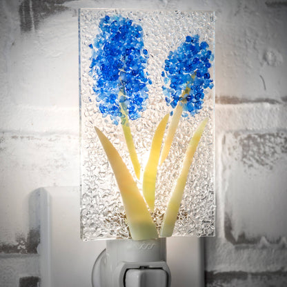 Fused Glass Flower Night Light