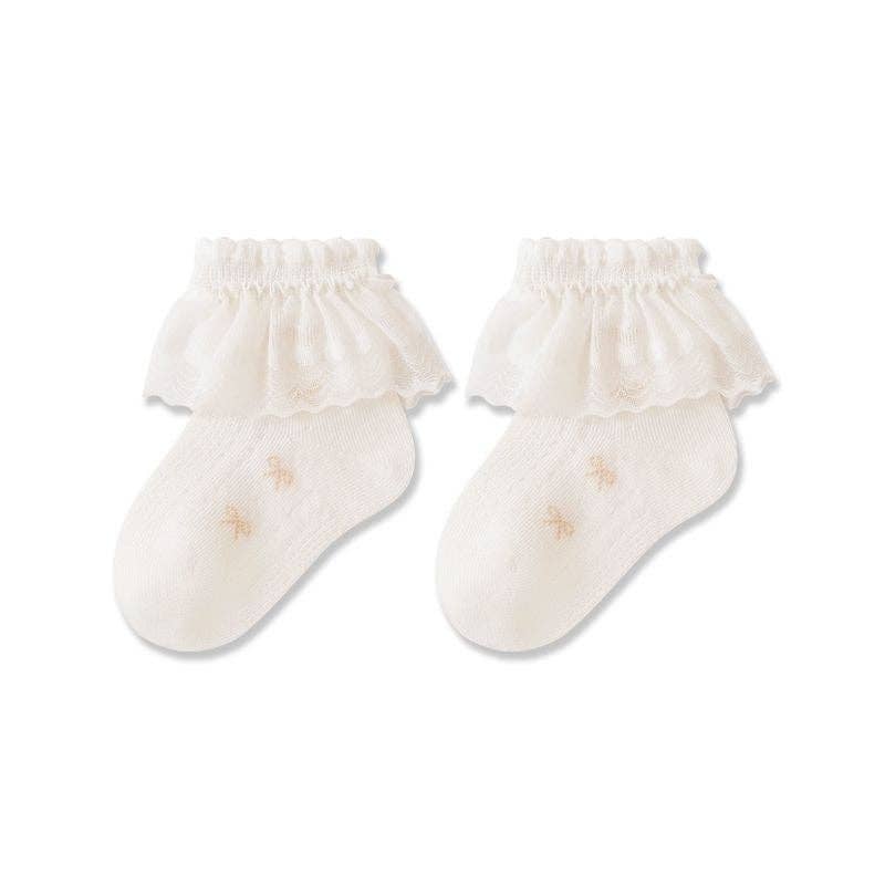 Baby Girls Lace Trim Socks