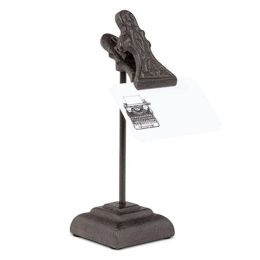 Table Note Clip-Brown-7"H