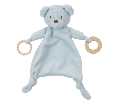 Barrett the Blue Bear Teether Blankie
