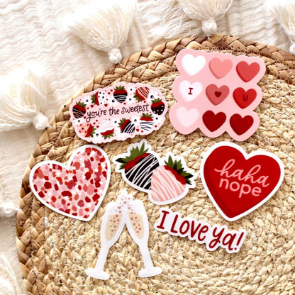 Haha Nope Heart Sticker - Valentine's Day