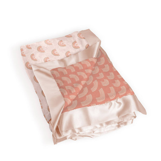 Reversible Baby Blanket Be Kind Rainbows