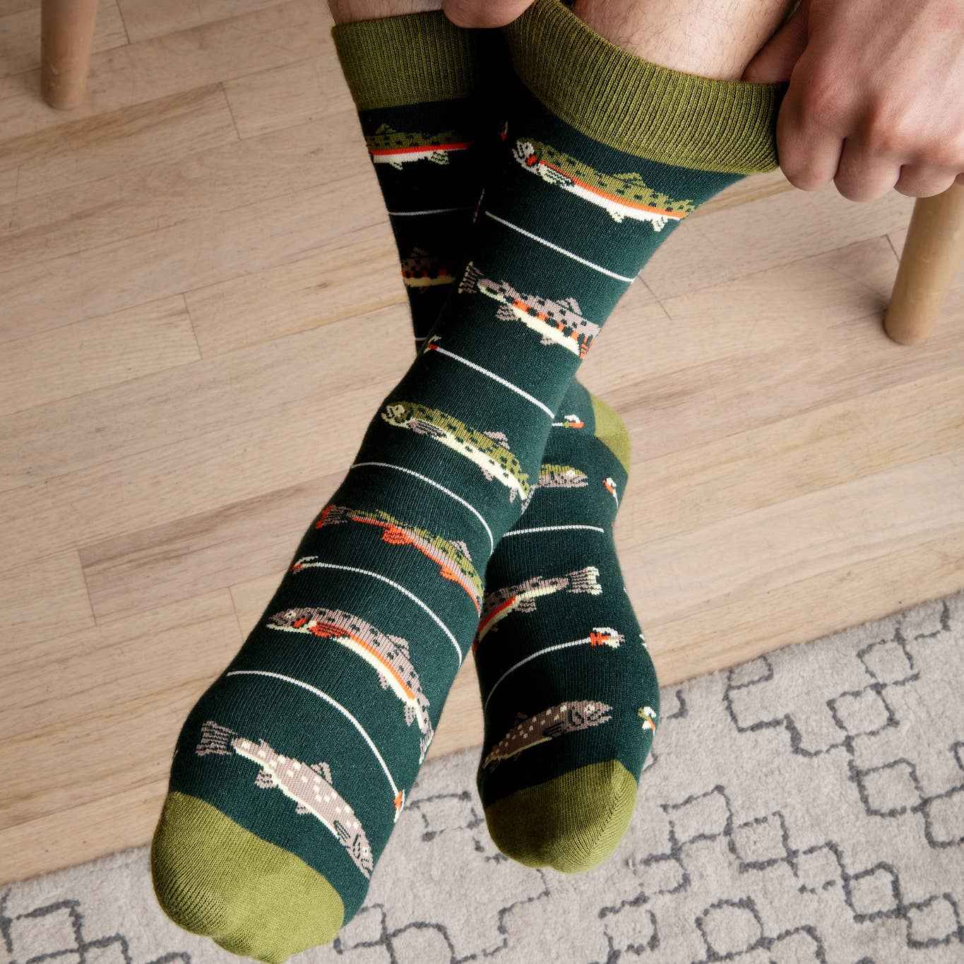 Keepin' It Reel Funny Fishing Socks Gift for Men Accessory