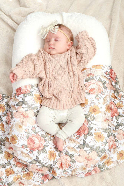 Classic Chunky Cable Knit Sweater | Hazelnut