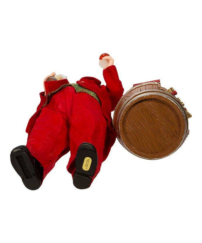 Kurt S. Adler, Inc. - 10.5“ Fabriché™ Wine Tasting Santa, 2-Piece Set