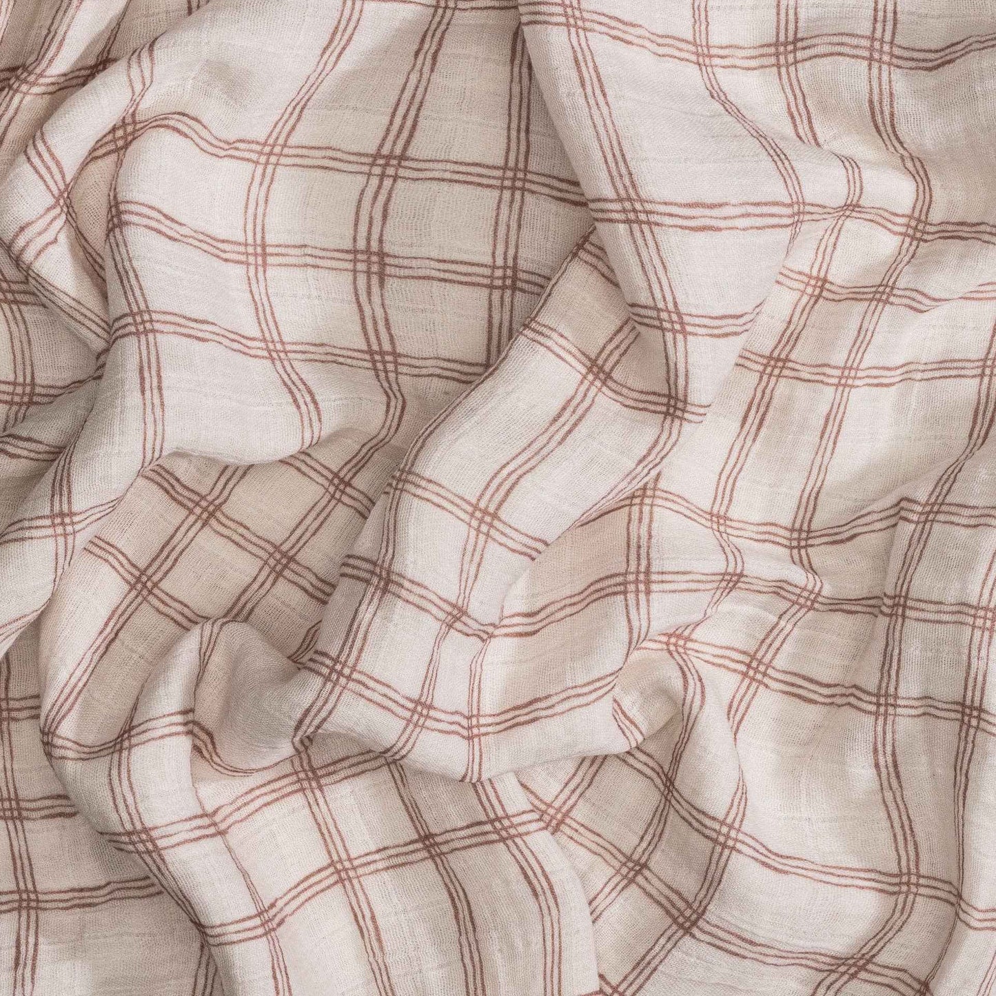 Crane Baby - Charlie 2-pc. Farmhouse Goose/Check Swaddle Set