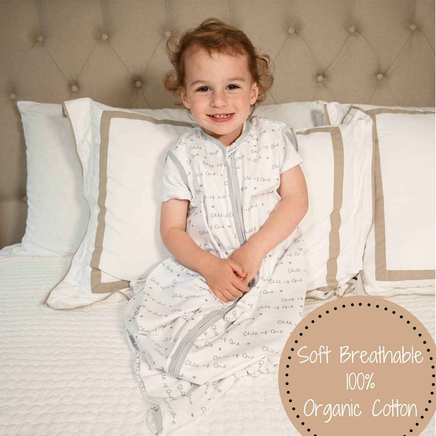 LollyBanks - Child of God Baby Sleep Sack, 100% Organic Cotton