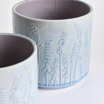 Maryam Pots, Blue - Set of 2