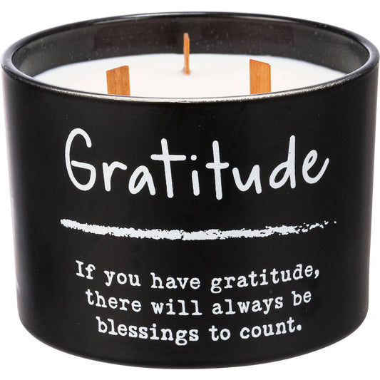 Gratitude Poetry Candle