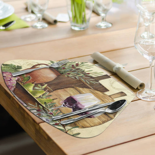 Rustic Win Wedge Reversible Flexible Placemat