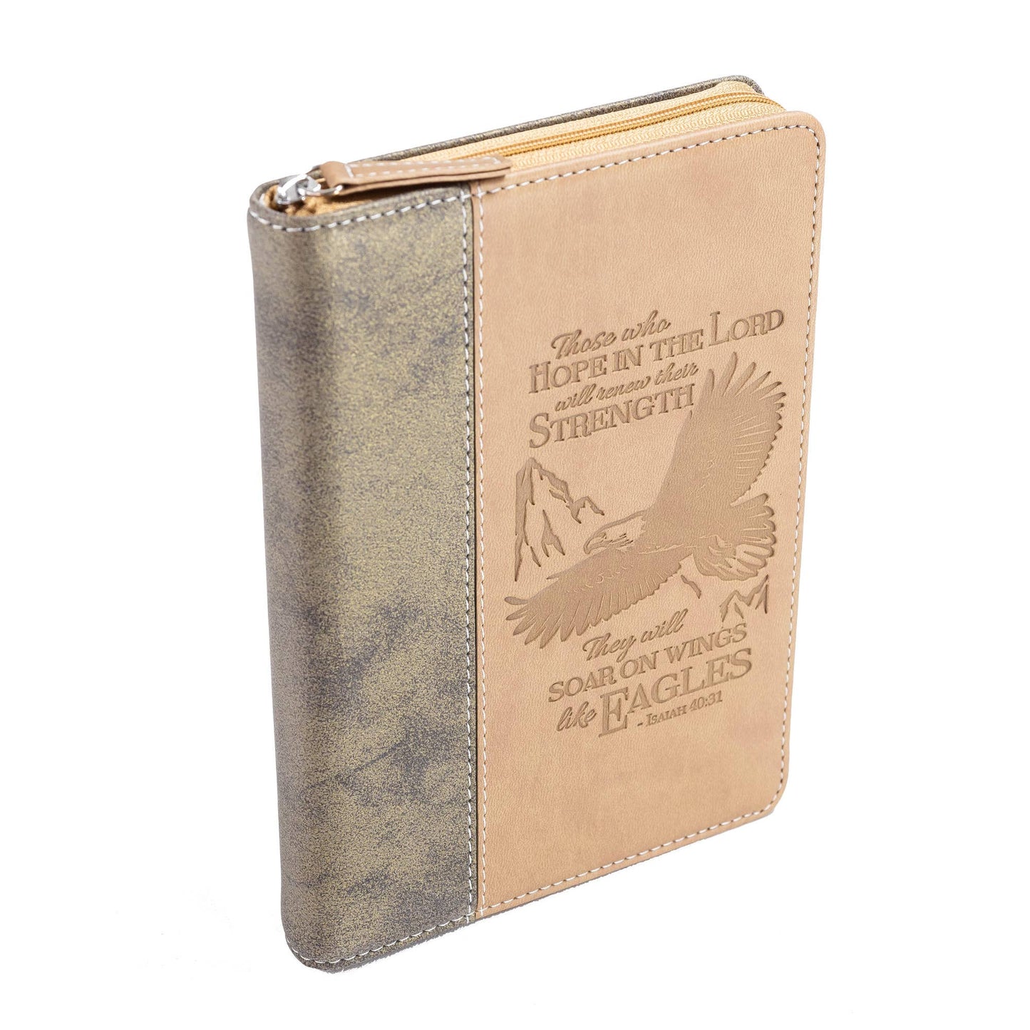 Divinity Boutique - Divine Details: Zippered Journal Brown Wings Of Eagles