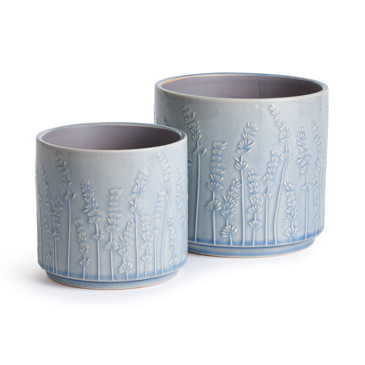 Maryam Pots, Blue - Set of 2