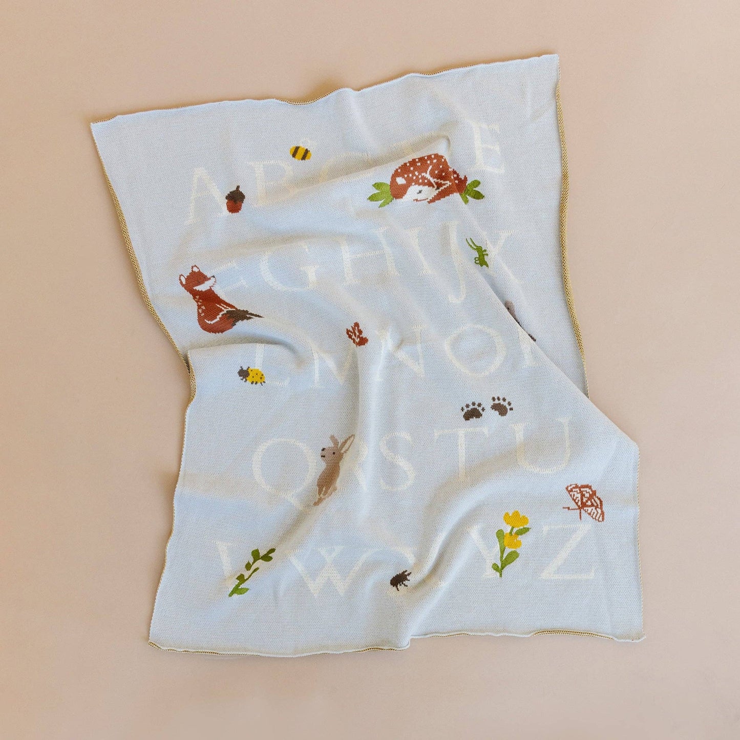 ABC Blanket Hat Teether Gift Set- Newborn Fox Acorn