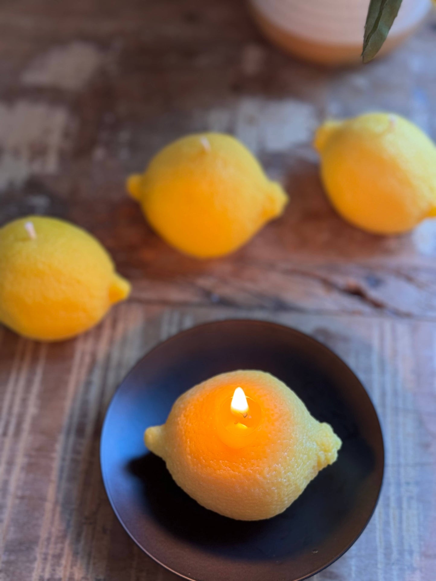 Lemon Candle, Lemon Scented Soy Wax Candle