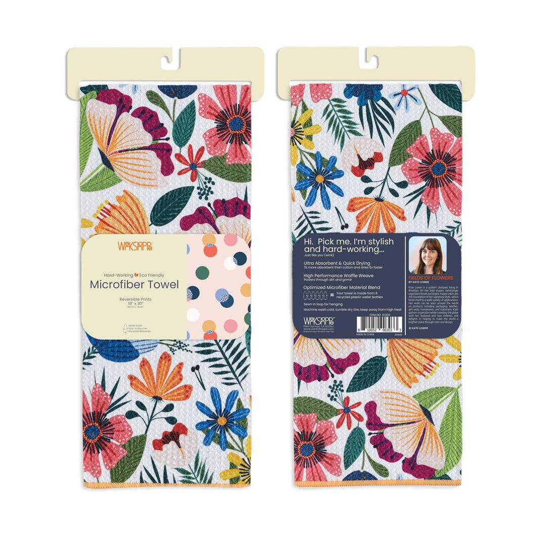 Fields Of Flowers Microfiber Hand Towel