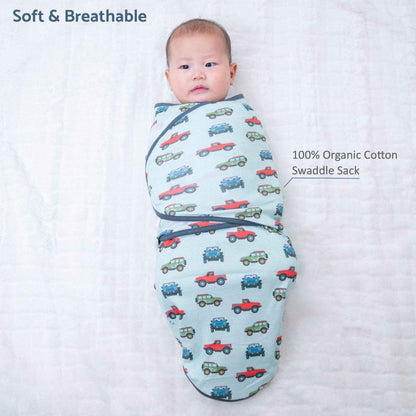 LollyBanks - Adventure is calling Baby Sleep Swaddle 100% Organic Cotton